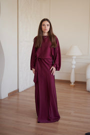 Angelina Set - Burgundy