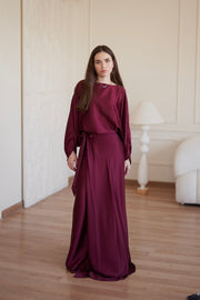 Angelina Set - Burgundy