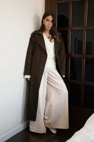 Tattered Trench - Brown