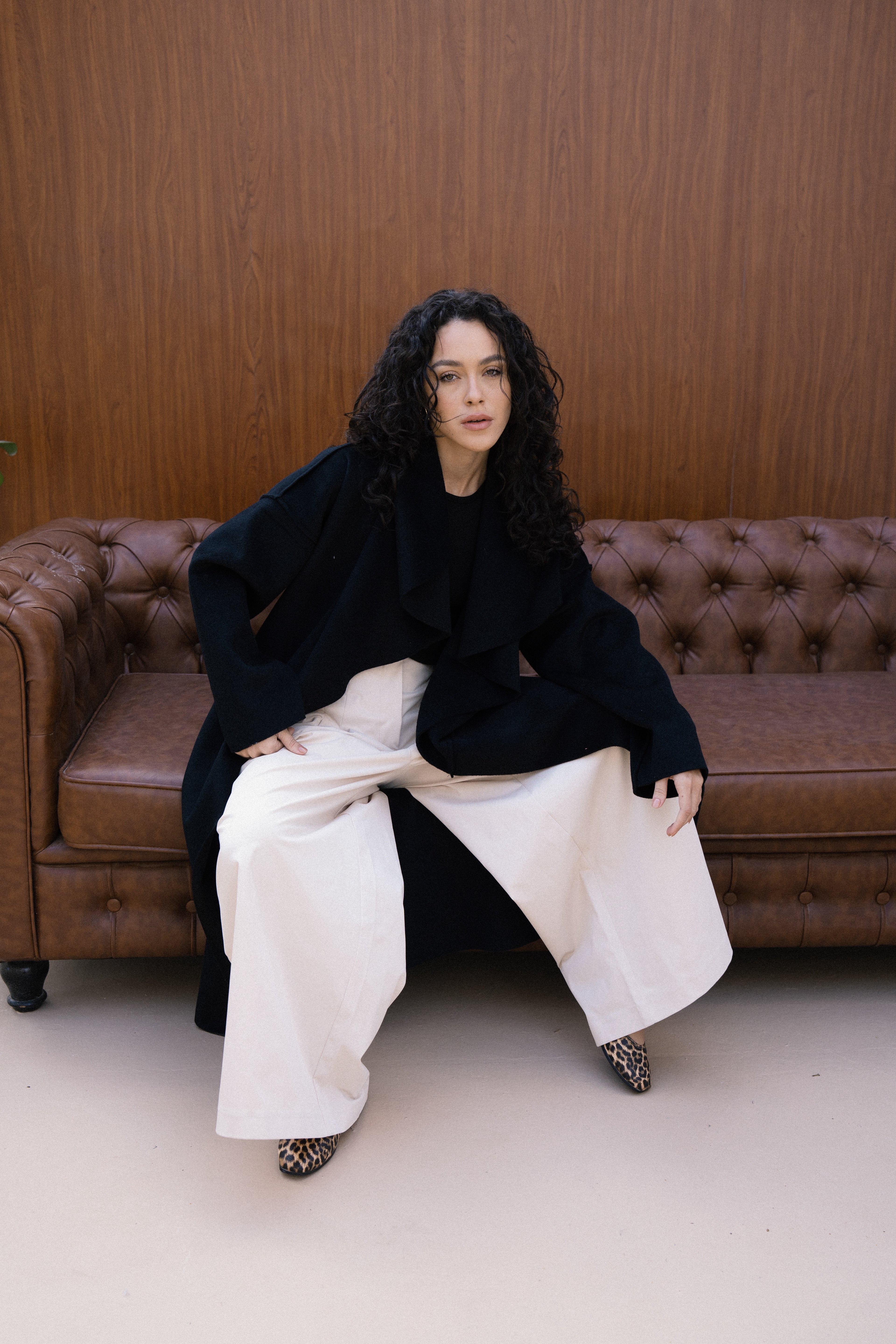 Amèlie Wool Coat - Black