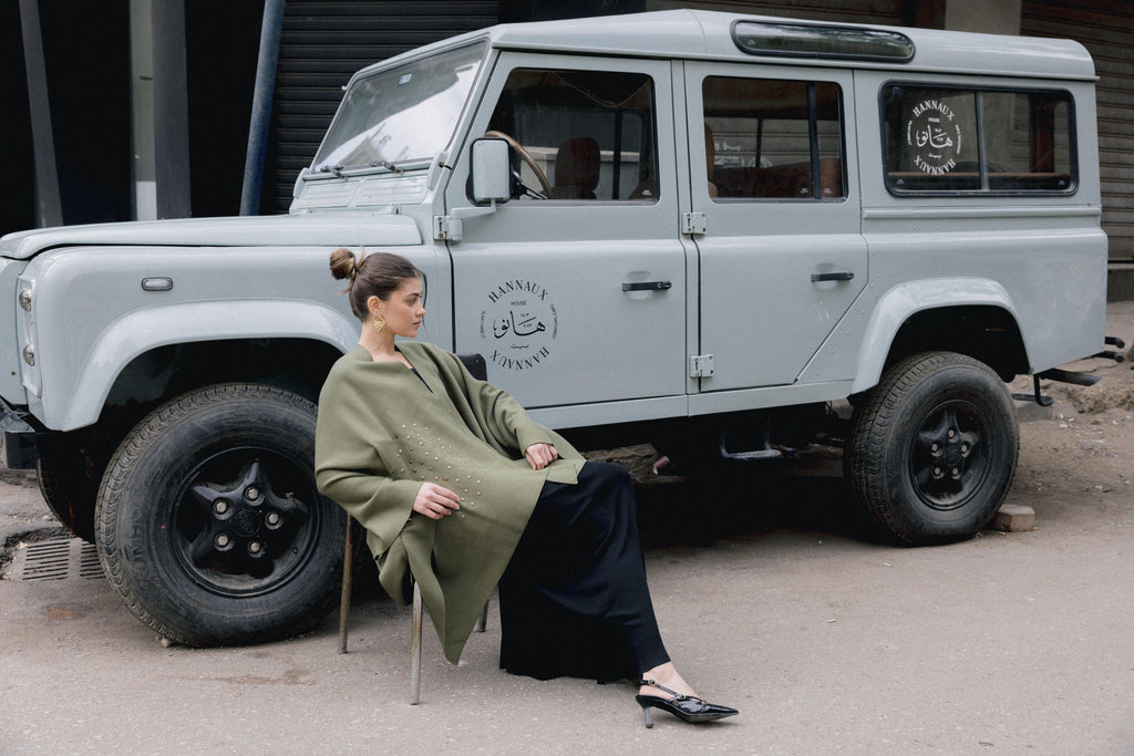 Luna Poncho - Olive
