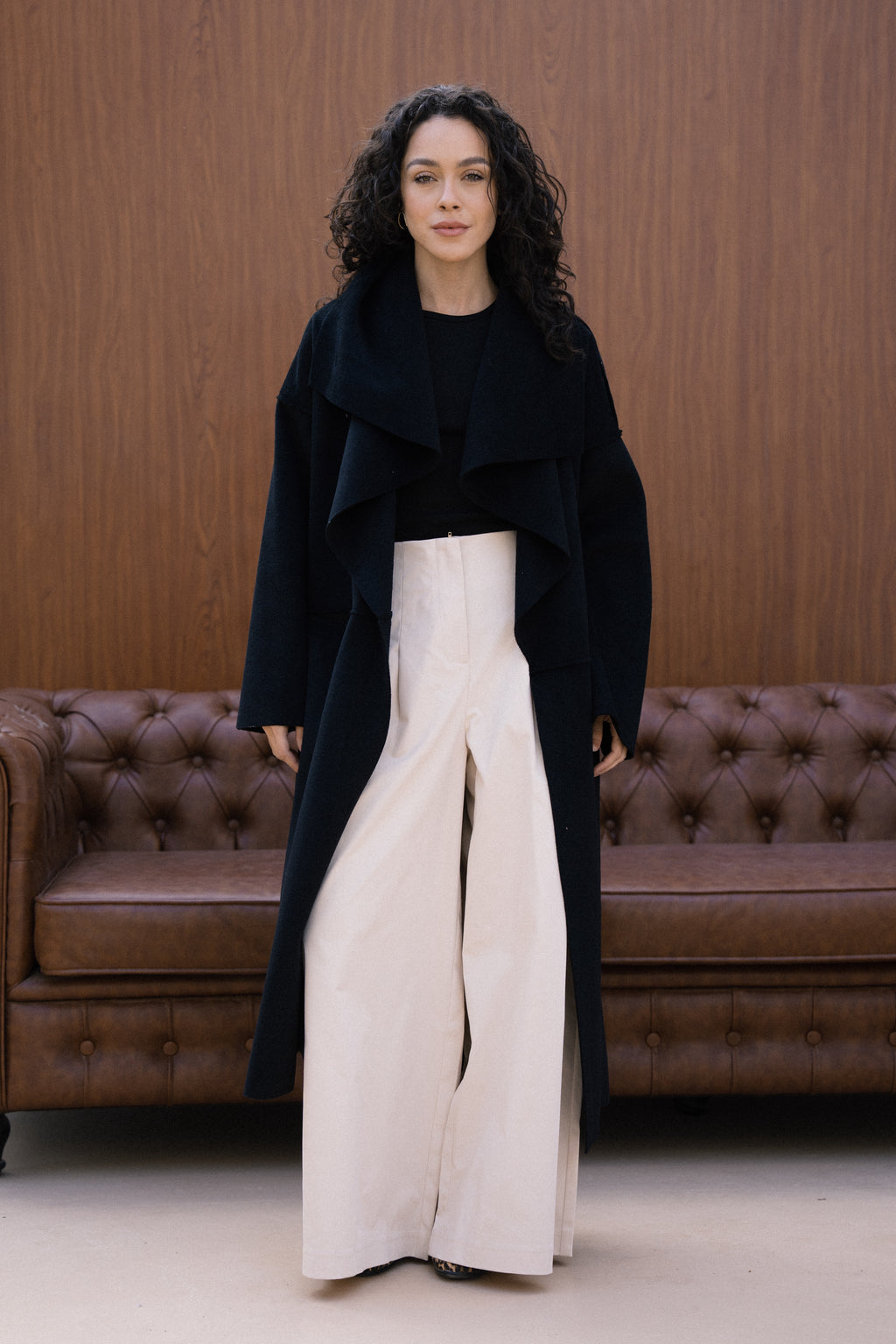 Amèlie Wool Coat - Black