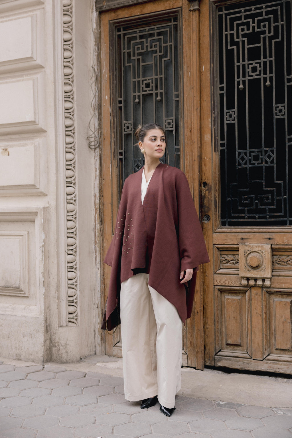 Luna Poncho - Brown