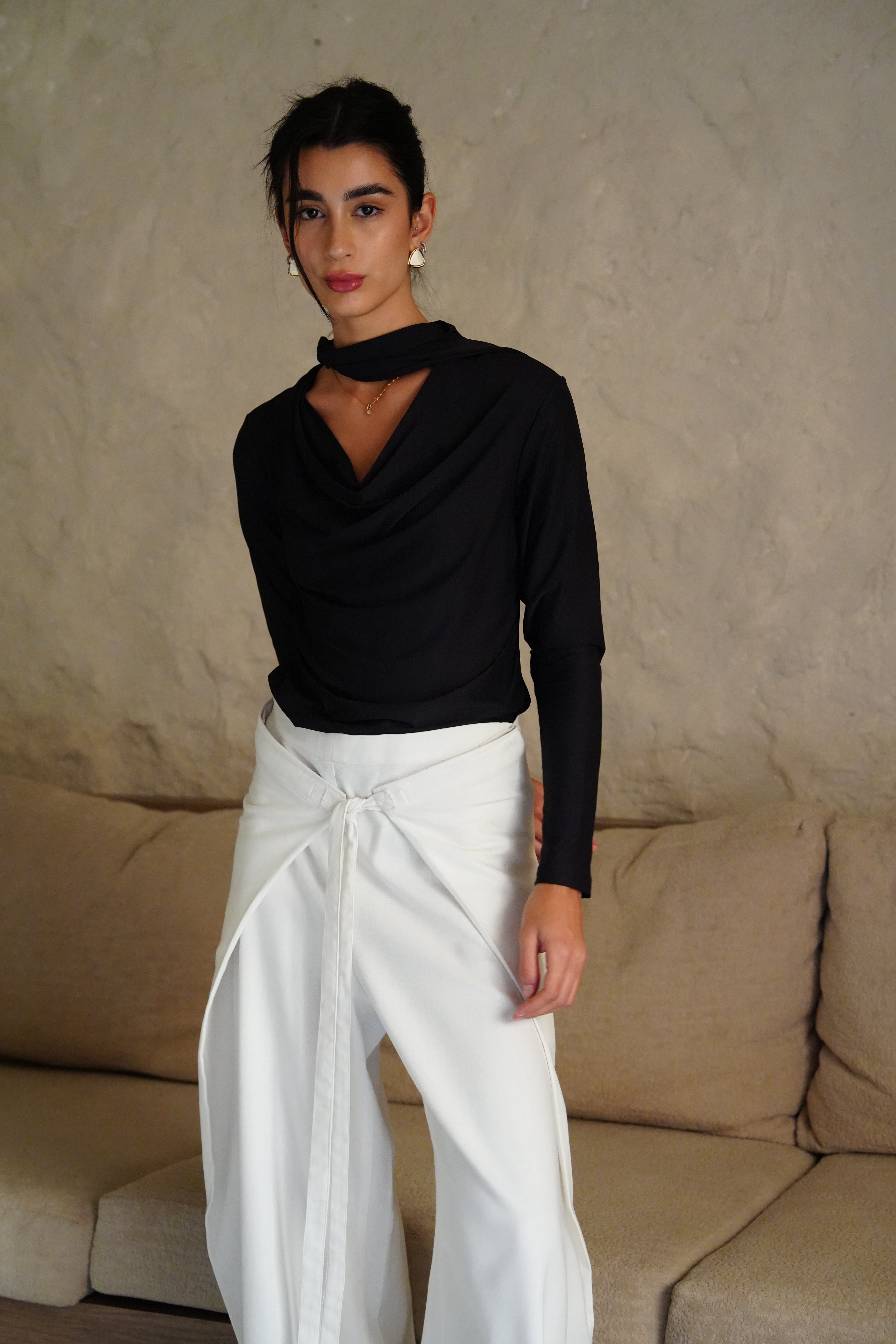 Tie-Up Pants - Off White