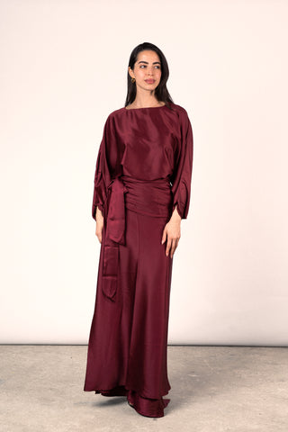 Angelina Set - Burgundy