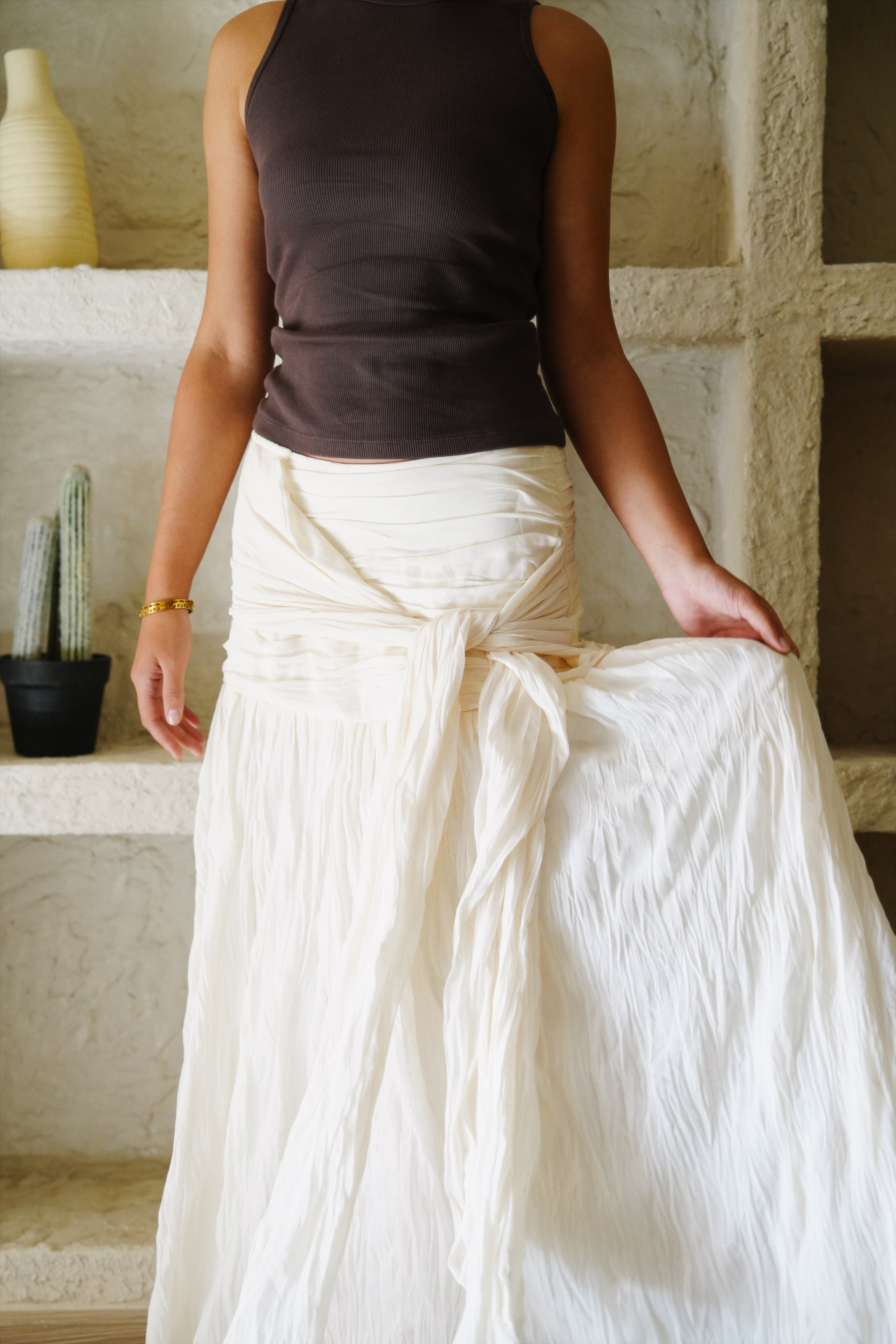 The Drape Skirt - Off White
