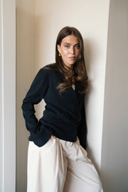Everyday Ribbed Top - Black