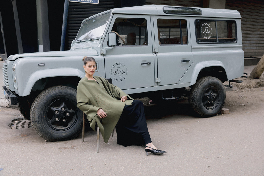 Luna Poncho - Olive