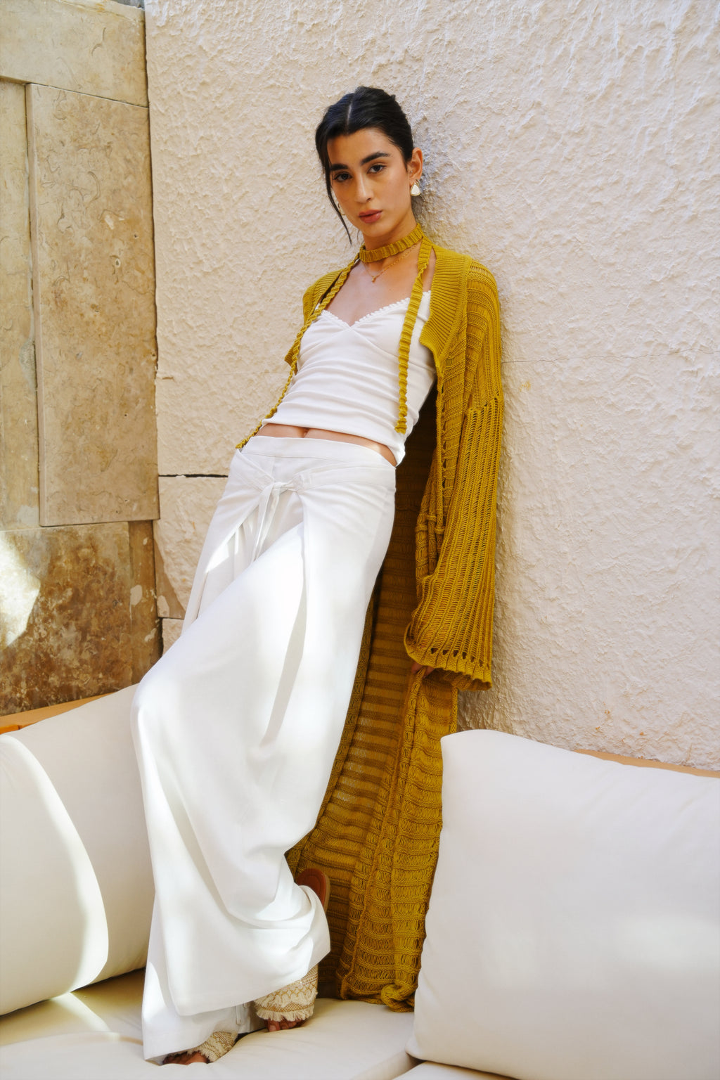 Seaside Cardigan - Ochre