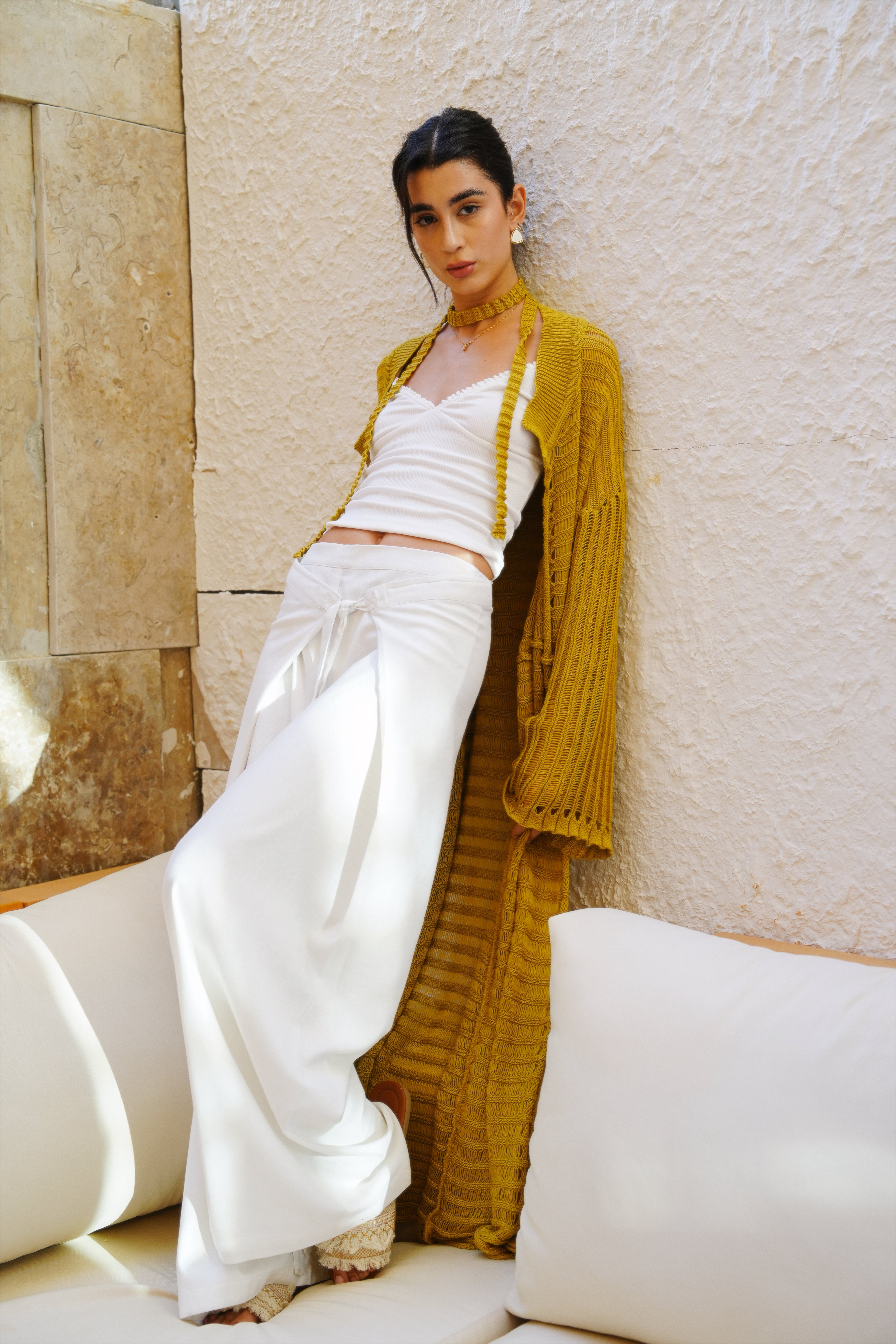 Seaside Cardigan - Ochre
