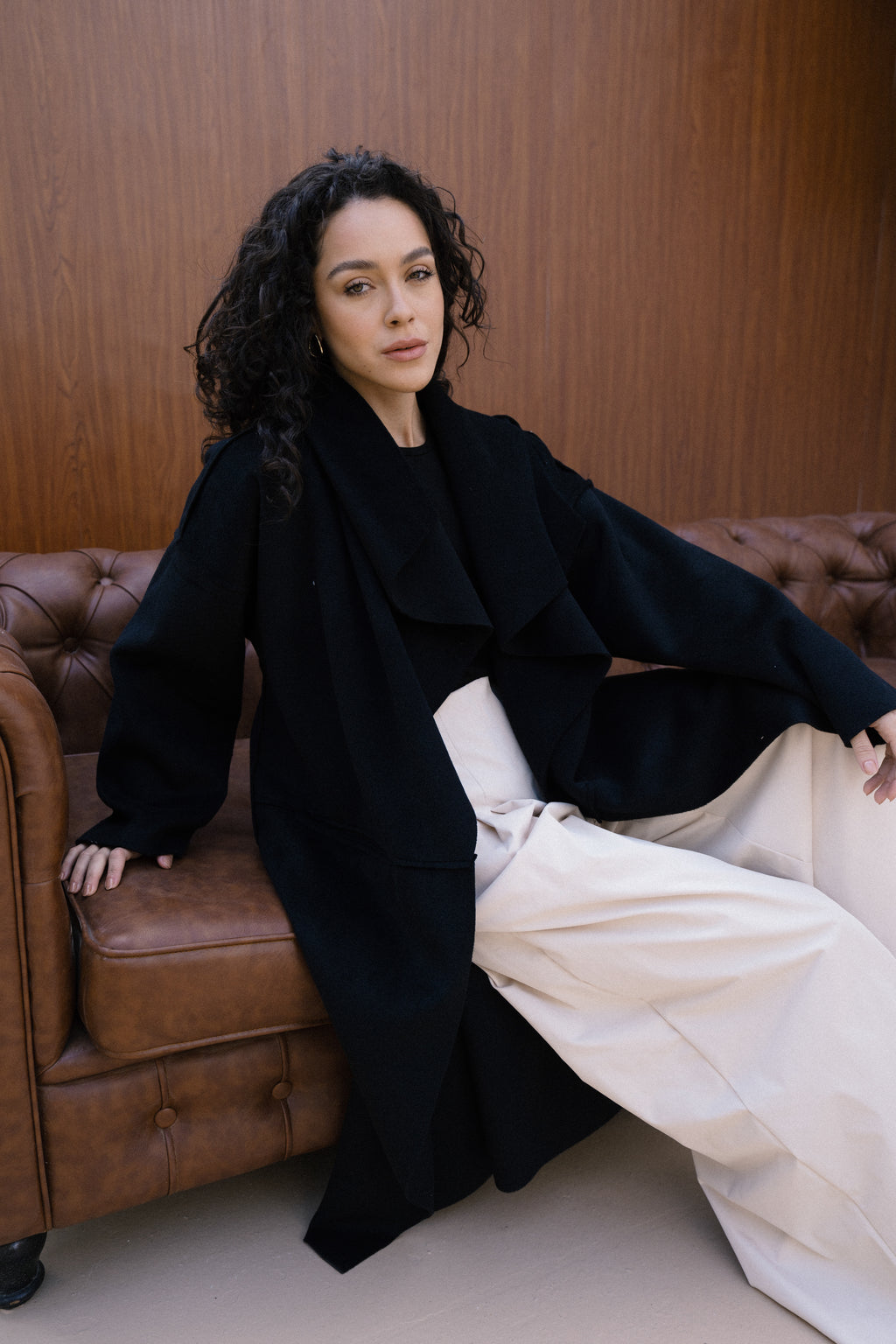 Amèlie Wool Coat - Black