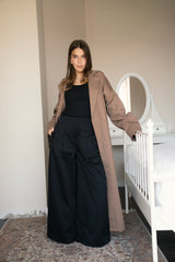 Open Back Trench - Cocoa