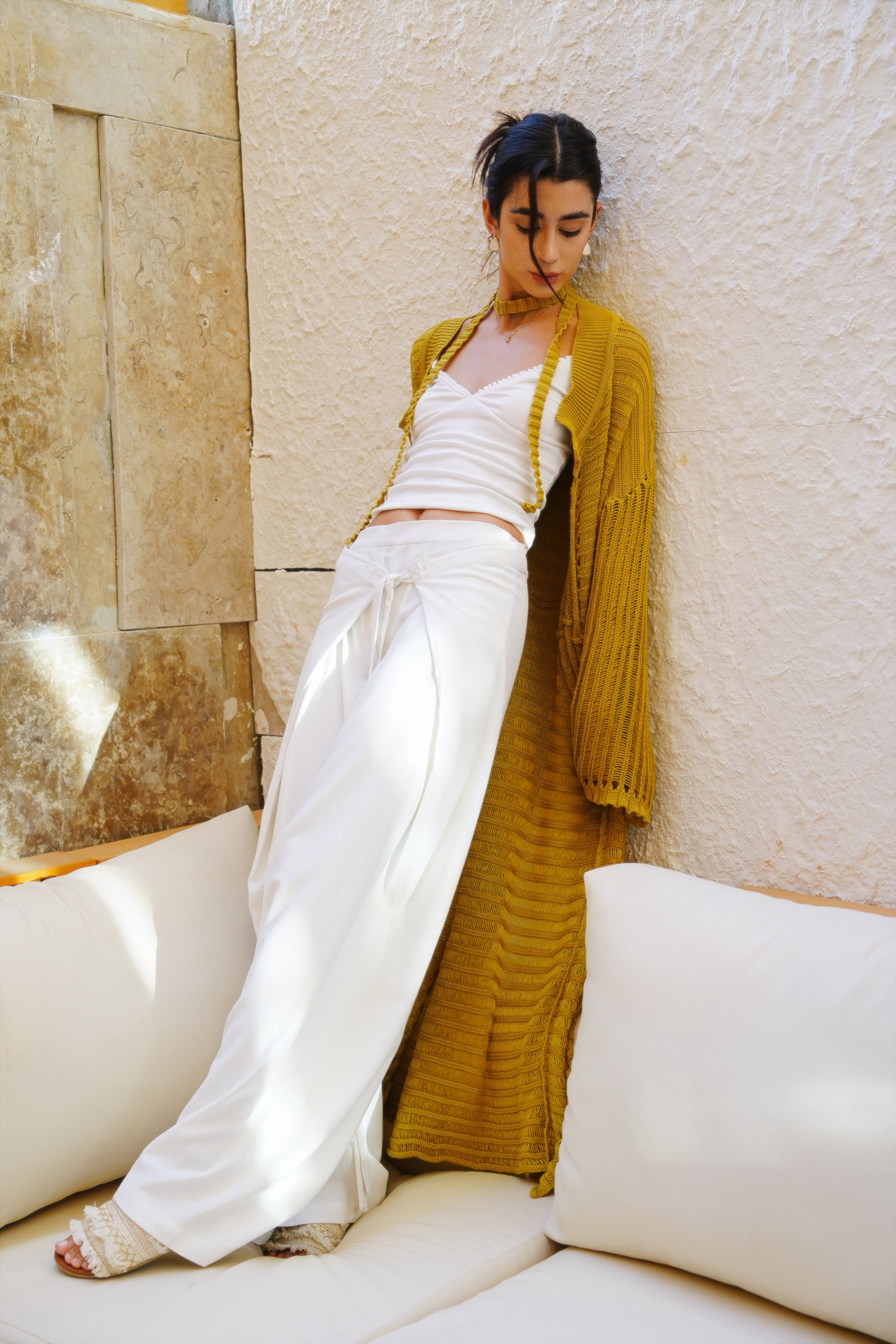 Seaside Cardigan - Ochre