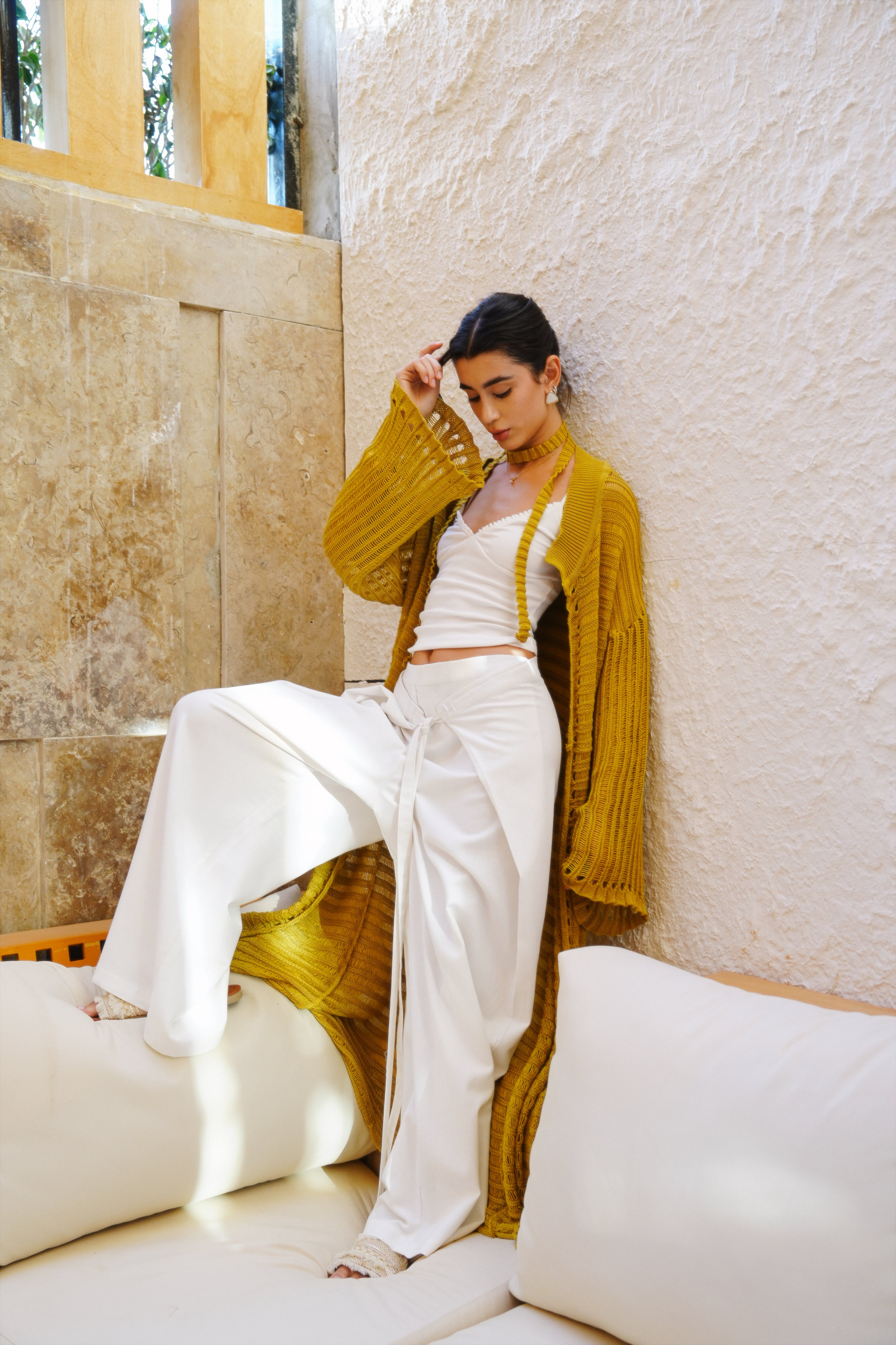 Seaside Cardigan - Ochre