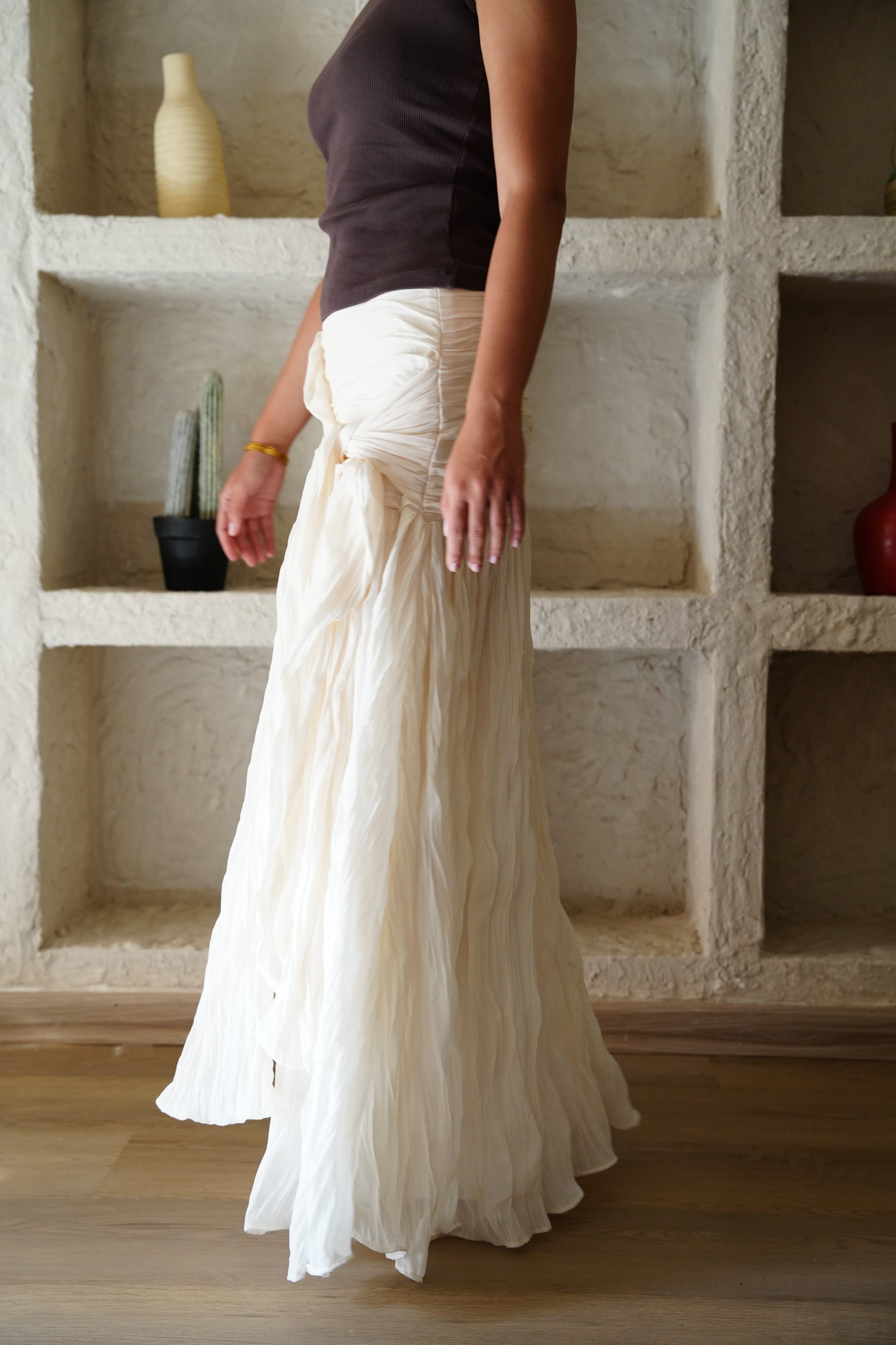 The Drape Skirt - Off White