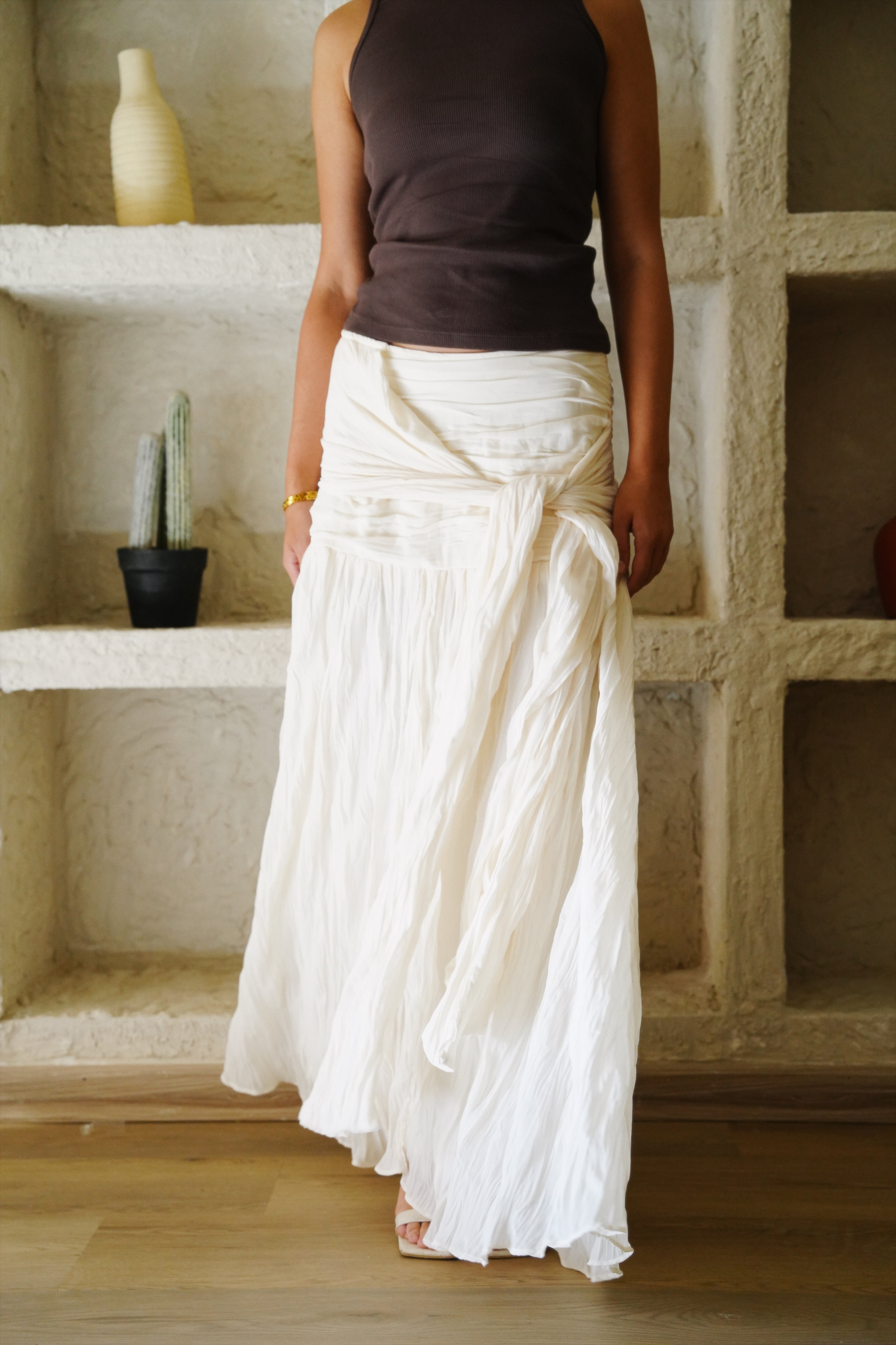 The Drape Skirt - Off White