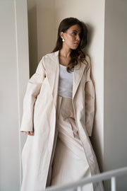 Open Back Trench - Creme