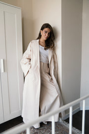 Open Back Trench - Creme