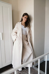 Open Back Trench - Creme