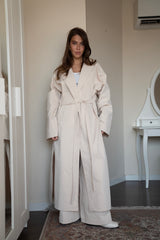 Open Back Trench - Creme