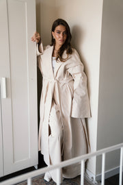 Open Back Trench - Creme
