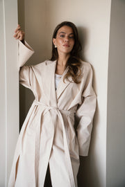 Open Back Trench - Creme