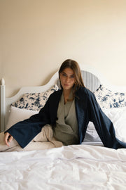 Open Back Trench - Navy Blue