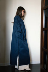 Open Back Trench - Navy Blue