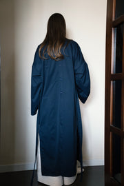 Open Back Trench - Navy Blue