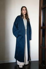Open Back Trench - Navy Blue