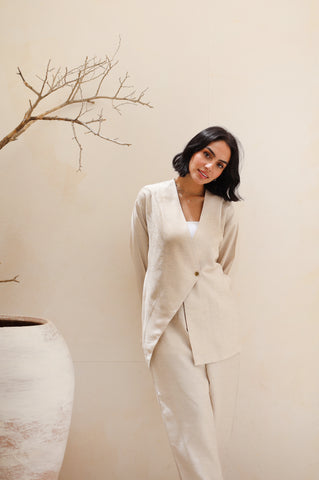 Linen Allure Set - Creme