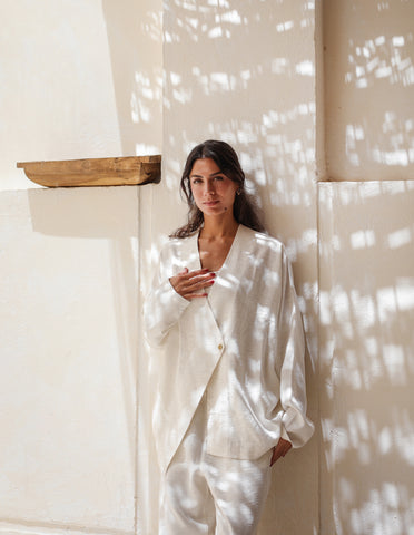 Linen Allure Set - White