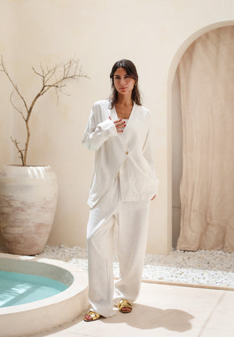 Linen Allure Set - White