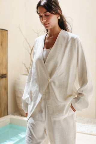 Linen Allure Set - White