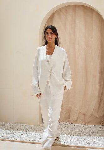 Linen Allure Set - White