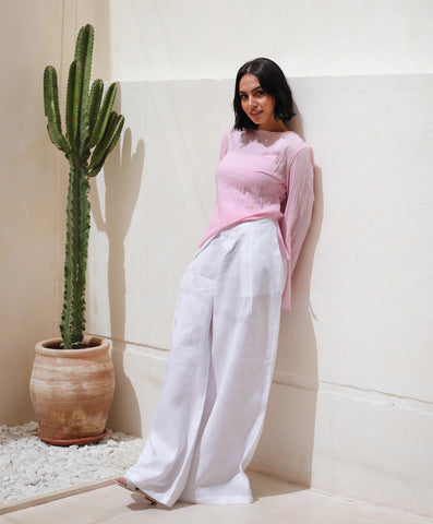 Nour Slit Top - Rose