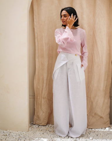 Nour Slit Top - Rose