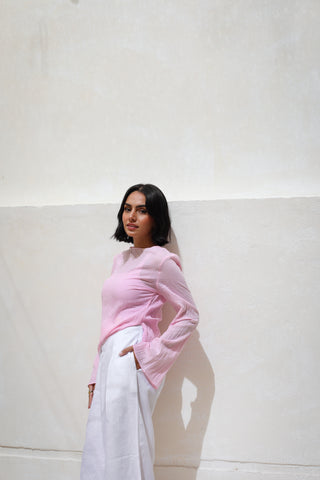 Nour Slit Top - Rose