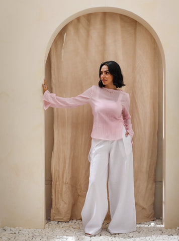 Nour Slit Top - Rose